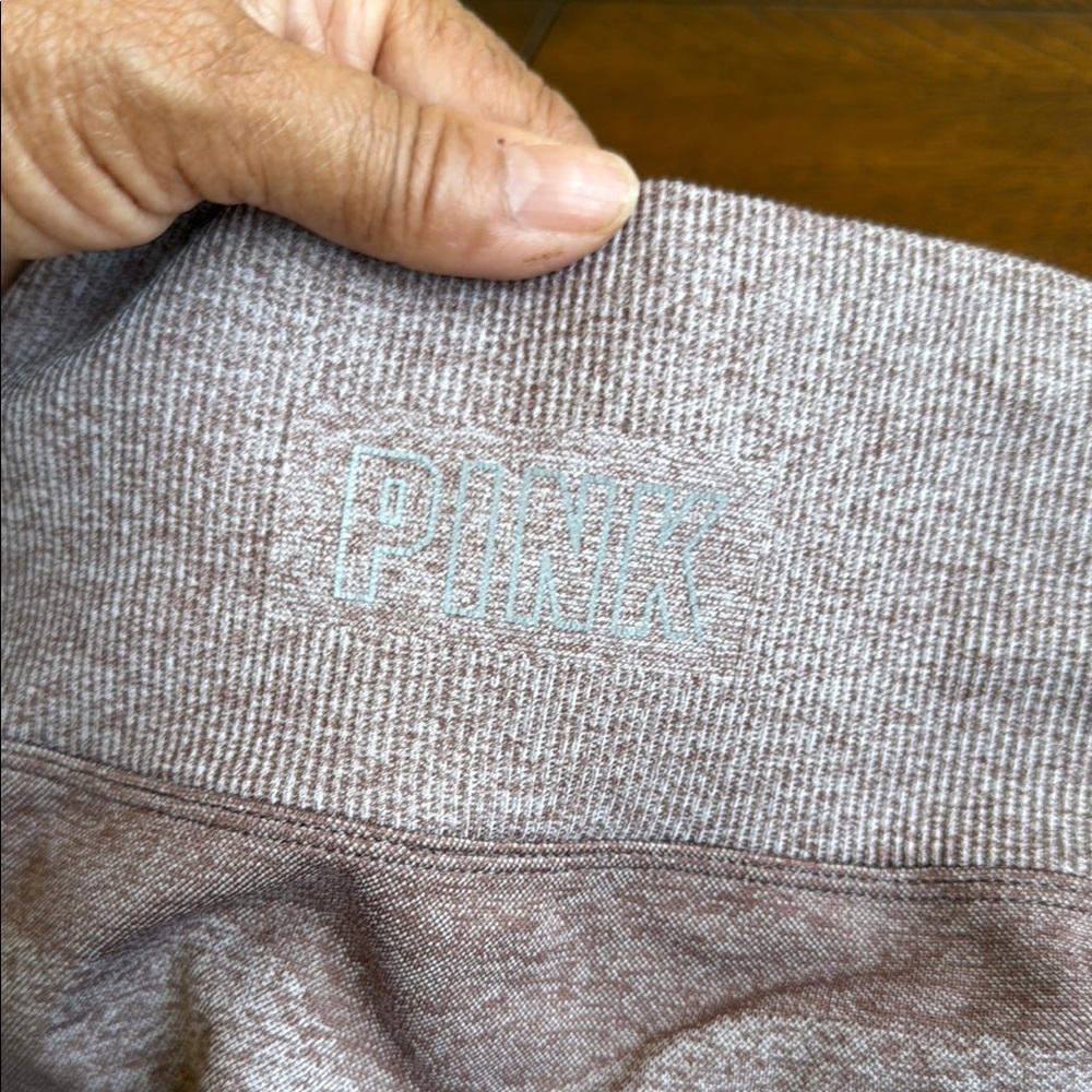 Pink Stylish Heathered Leggings - Picture 6 of 7
